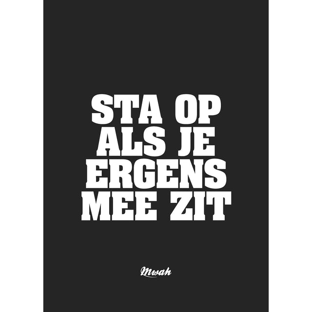 Kopie van Akoestisch paneel 'Sta op'