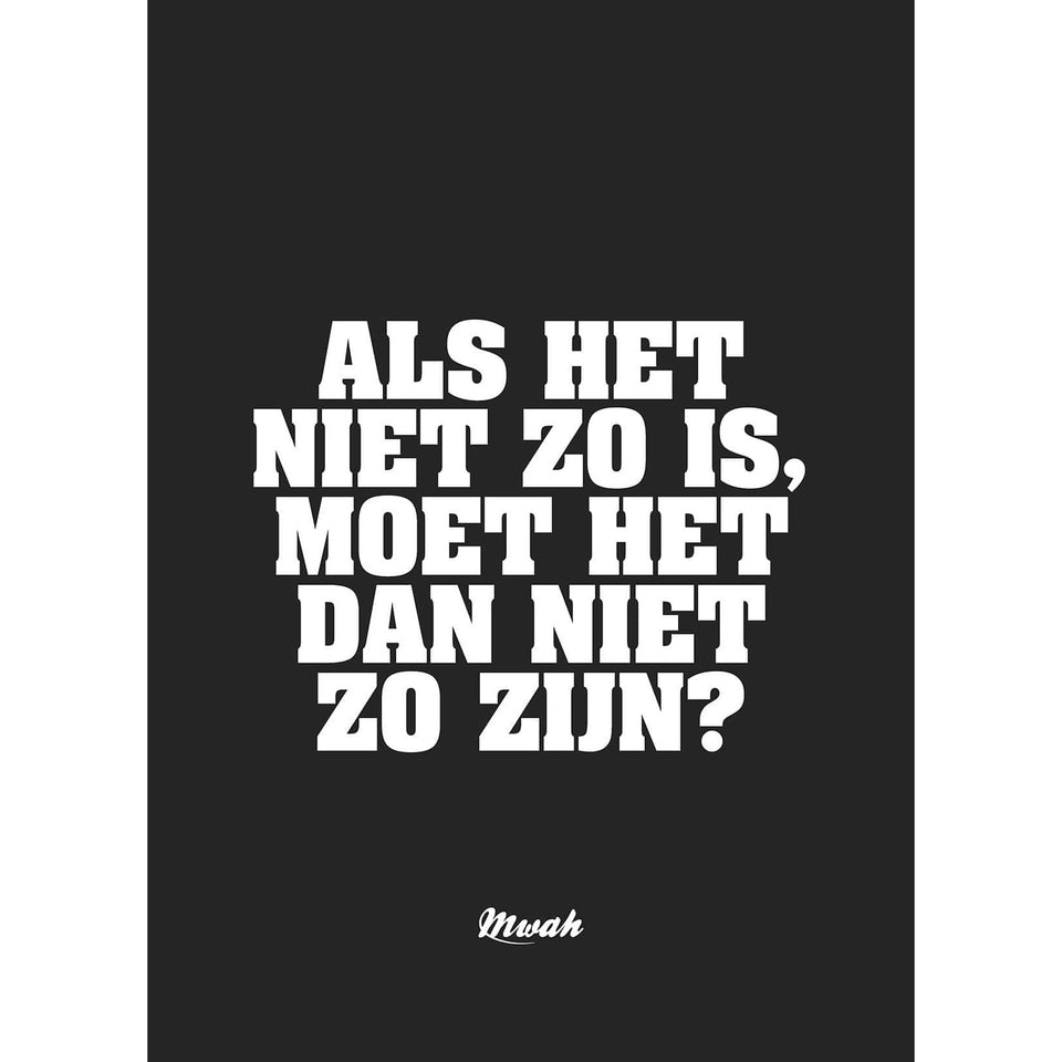 Akoestisch paneel 'Als het niet zo is'