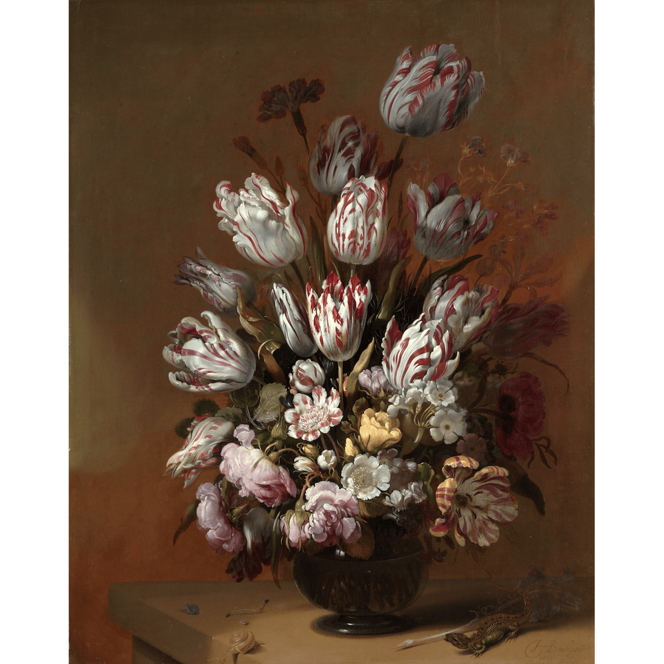 Akoestisch Paneel 'Stilleven met bloemen'