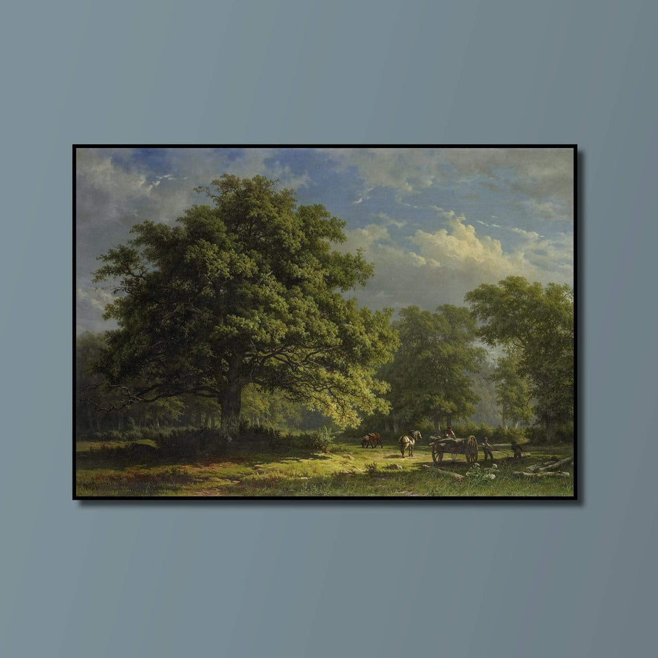 Kunssst akoestisch paneel Kopie van Akoestisch paneel 'Gezicht in het Bentheimse bos' akoestisch paneel geluidsdemping kunst werk kamer galm muur