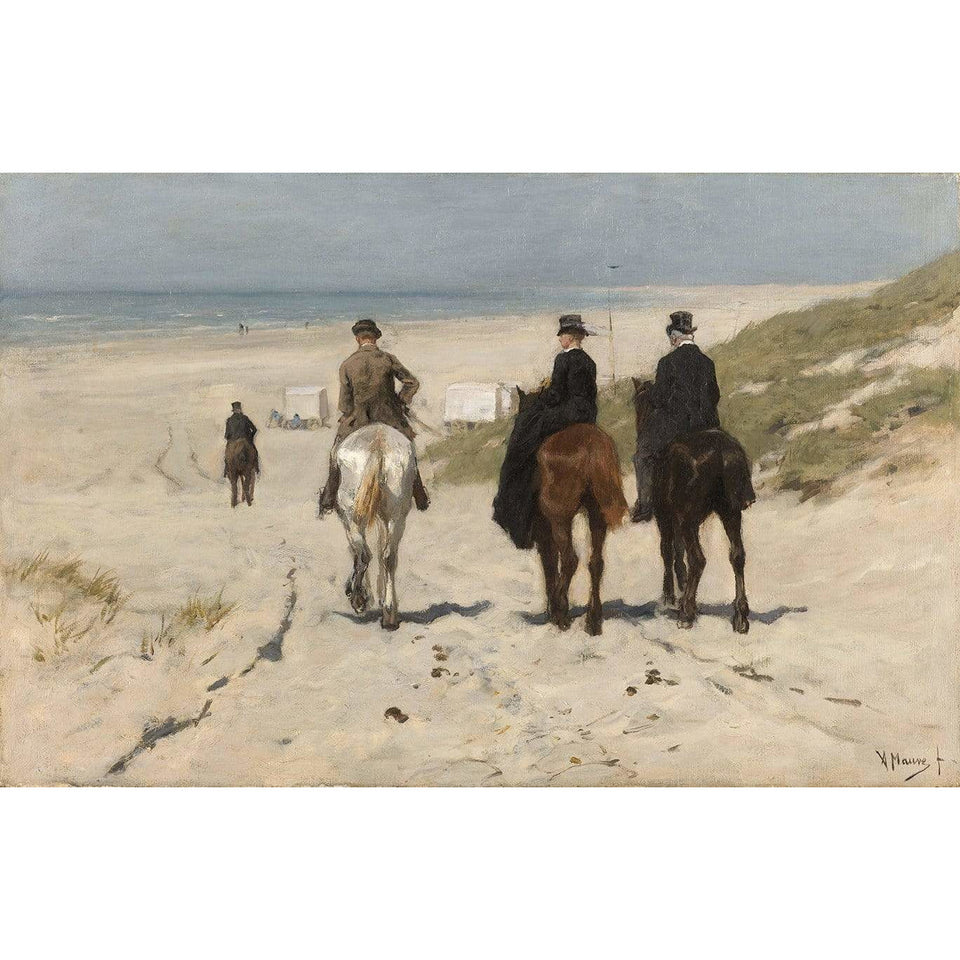 Kunssst akoestisch paneel Kopie van Akoestisch paneel 'Morgenrit langs het strand' akoestisch paneel geluidsdemping kunst werk kamer galm muur