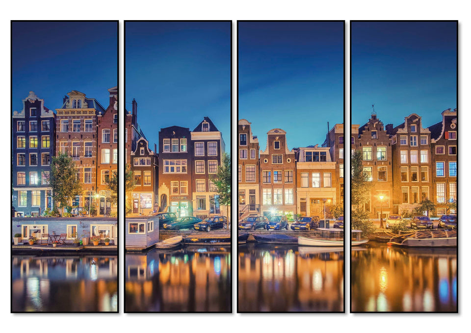 KUNSSST Amsterdamse gracht (Amsterdam Canal) akoestisch paneel geluidsdemping kunst werk kamer galm muur